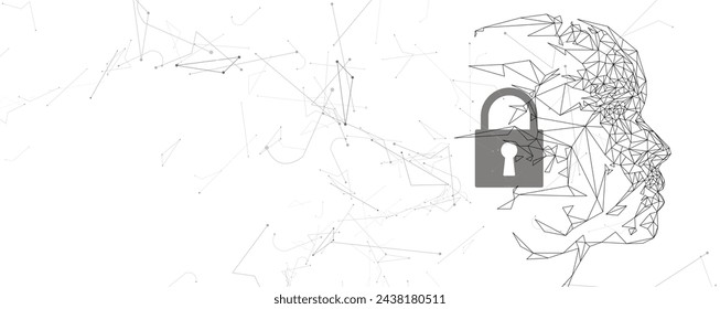 Cyber security and information or network protection. Future cyber technology web services for business and internet project. Vector Art.