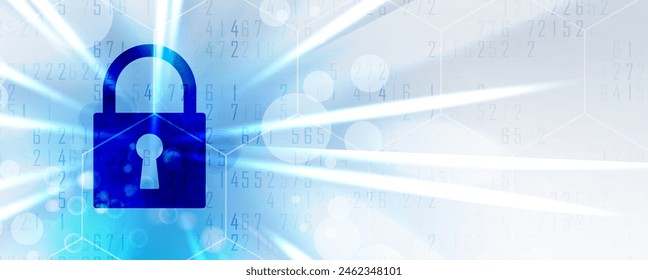 Cyber security and information or network protection. Future cyber technology web services for business and internet project