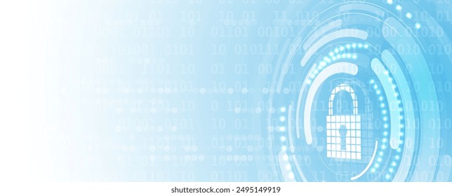 Cyber security and information or network protection. Future cyber technology web services for business and internet project
