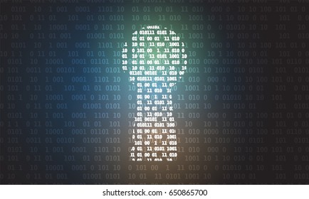Cyber security and information or network protection. Future cyber technology web services for business and internet project
