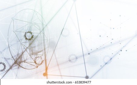 Cyber security and information or network protection. Future cyber technology web services for business and internet project