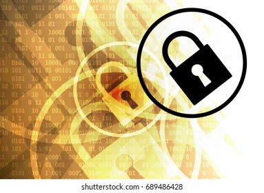 Cyber security and information or network protection. Future cyber technology web services for business and internet project