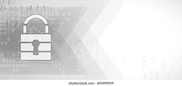 Cyber security and information or network protection. Future cyber technology web services for business and internet project