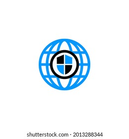 Icono de seguridad cibernética e Internet