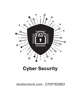 «Cyber Security or Internet Security Icon»