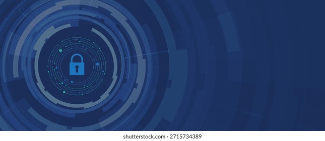 Concepto de tecnología de Internet de seguridad cibernética Fondo de tecnología de seguridad de privacidad