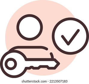 Cyber security keyword, illustration, vector on white background.