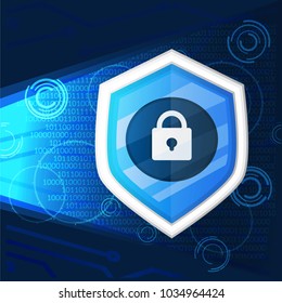cyber security light background graphic vector illustrations
