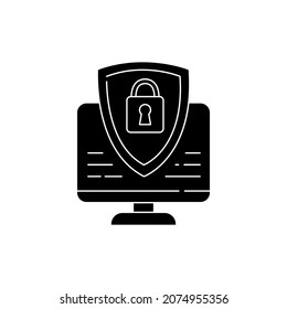 Cyber security сolor line icon. Pictogram for web page, mobile app, promo. UI UX GUI design element. Editable stroke.