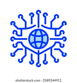 Cyber Security line icon. Universal creative premium symbol. Vector sign icon logo template. Vector illustration