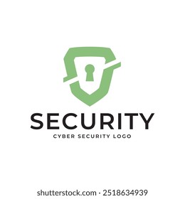 Cyber Security Logo or badge for technology and security company.