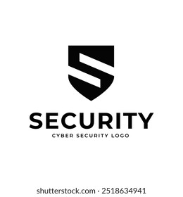 Cyber Security Logo oder Badge für Technologie- und Sicherheitsunternehmen.