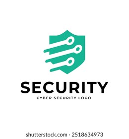 Cyber Security Logo or badge for technology and security company.