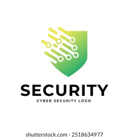 Cyber Security Logo or badge for technology and security company.