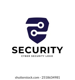 Cyber Security Logo or badge for technology and security company.