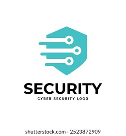 Cyber Security Logo or badge for technology and security company.