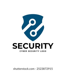 Cyber Security Logo or badge for technology and security company.
