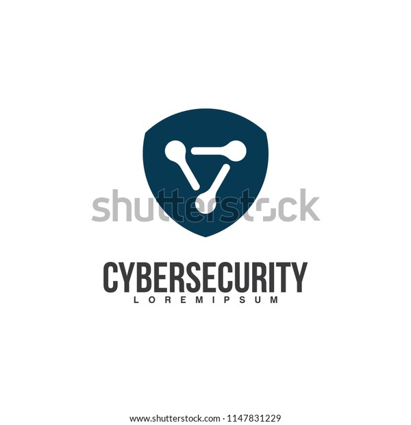 Cyber Security Logo Design Shield Logo Stock Vector (Royalty Free ...