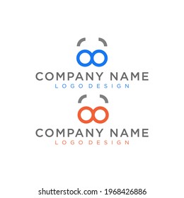 Cyber security logo design vector