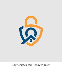 Logotipo E Letra O Da Cyber Security