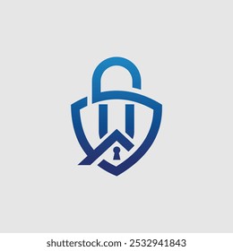 Cyber Security Logo And Letter U