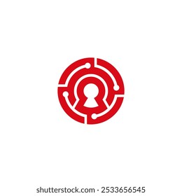 Cyber security logo with shield Logo Royalty-Free Photos and Stock Images