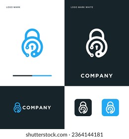 Cyber Security Logo Vector Icon Illustration Design