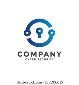 Cyber Security Logo Vector for your company or business