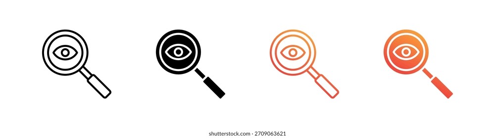 Vector de conjunto de iconos de estilo múltiple de seguridad cibernética