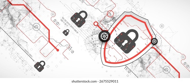 Segurança cibernética ou proteção da rede.  Privacidade do sistema.