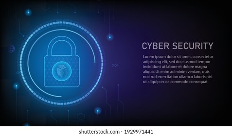 Cyber security  on circuit board 
oncept. Mobile phone login hi-tech technology background.vector illustration.
