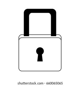 cyber security padlock access technology concept