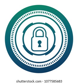 cyber security padlock safety data information