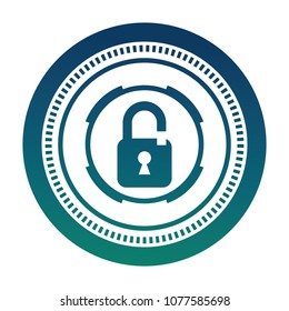 cyber security padlock safety data information