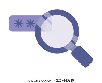 cyber security password icon isolated flat