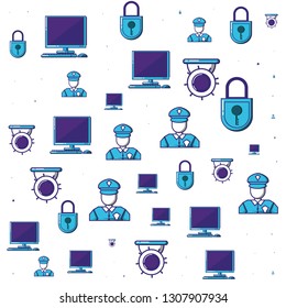 cyber security pattern background