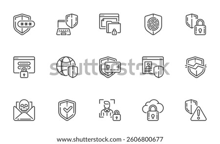 Cyber security. Personal data protection. Online payment security, server security and data protection.