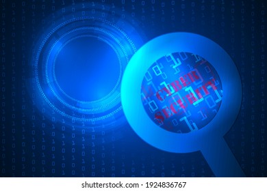 cyber security and protected from threat technology abstract.