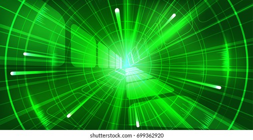 Cyber security protection concept technology.Secure digital space. Virtual confidential, structure point connection, programming protection, padlock scheme system, vector illustration