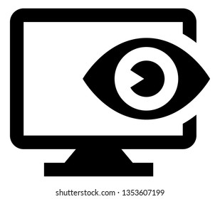 Cyber Security Seeing Eye Icon