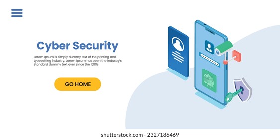 Cyber Security Services to Protect Personal Data. Online Payment Security, Cloud Shared Documents, Server Security and Data Protection Concept. Vector Illustration.