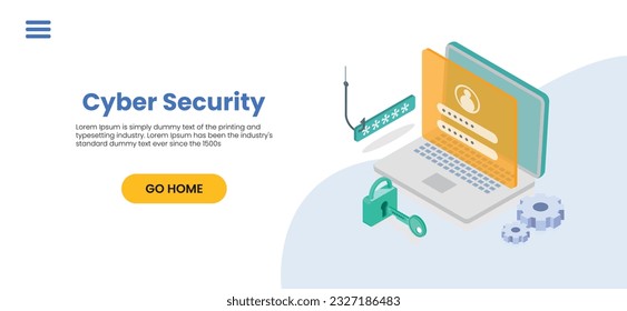 Cyber Security Services to Protect Personal Data. Online Payment Security, Cloud Shared Documents, Server Security and Data Protection Concept. Vector Illustration.