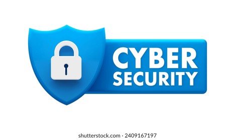 Icono del Escudo de ciberseguridad - Vector de distintivos de protección digital y seguridad de red