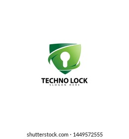Cyber security shield logo design
