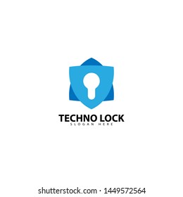 Cyber security shield logo design