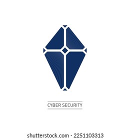 Escudo de ciberseguridad - logotipo de una compañía de ciberseguridad.