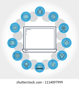 Cyber security symbols