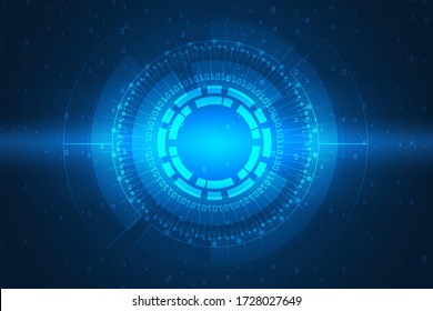 cyber security technology abstract. computer science and data protection background.