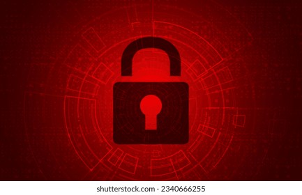 Cyber security technology concept , Shield With Keyhole icon  , personal data , 