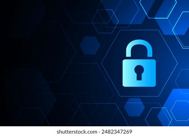 Cyber security technology concept , Shield With Keyhole icon with world map background , personal data , vector illustration.